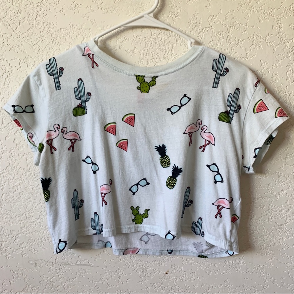 H&M Graphic Print Crop Top